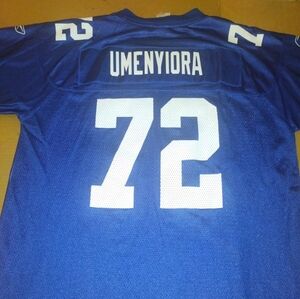 NY Giants NFL #72 Umenyiora Reebok Jersey Shirt 